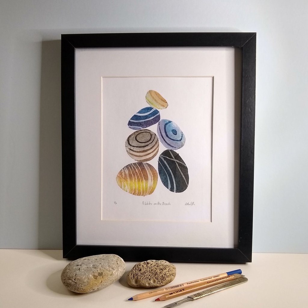 Hand printed Tetrapak Collagraph