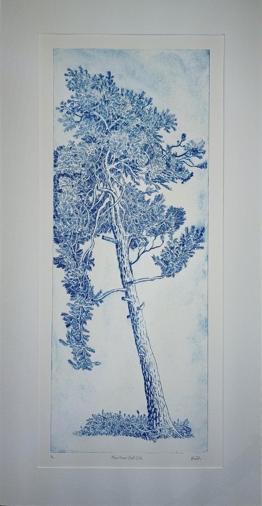 Hand crafted tree print
