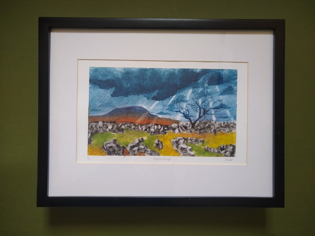 TetraPak art original print of Yorkshire dales